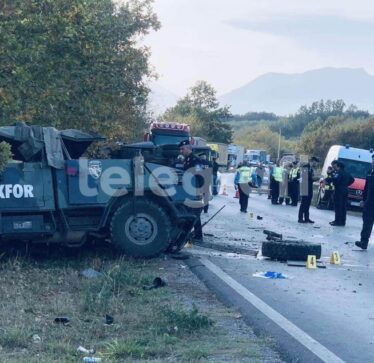 Një i vdekur nga aksidenti në Leshan të Pejës ku është e përfshirë edhe një veturë e KFOR-it