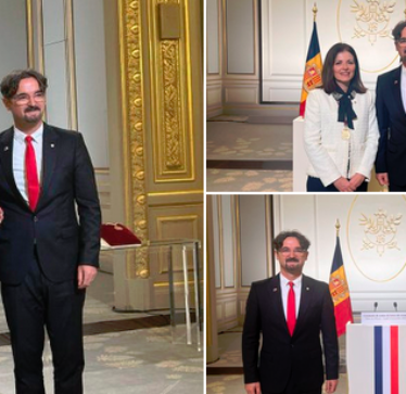 Ambasadori i Kosovës në Paris ia dorëzon letrat kredenciale Presidentit Macron