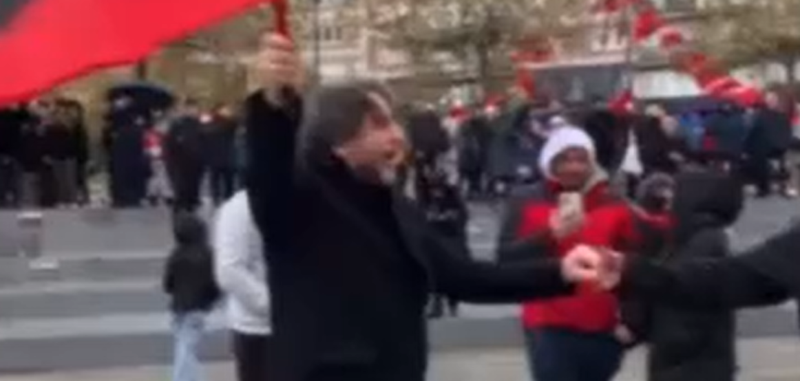 Me flamur në dorë, Përparim Rama i prin valles në shesh