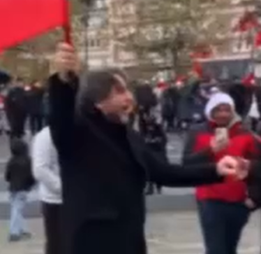 Me flamur në dorë, Përparim Rama i prin valles në shesh
