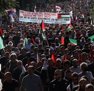 Greqi, protestë në mbështetje të Palestinës
