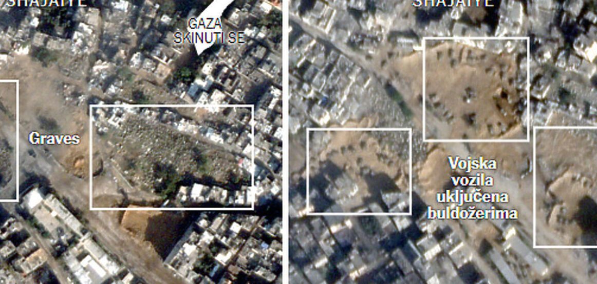 New York Times: Pamjet satelitore zbulojnë se ushtria izraelite po shkatërron varrezat në Gaza
