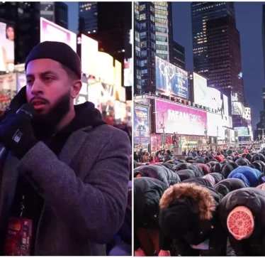 SHBA, muslimanët falin namazin e parë të teravisë në sheshin “Times” në New York