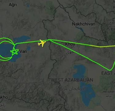 Pas kthimit nga Irani, avioni turk pa pilot shfaqi në radar simbolin kombëtar të vendit
