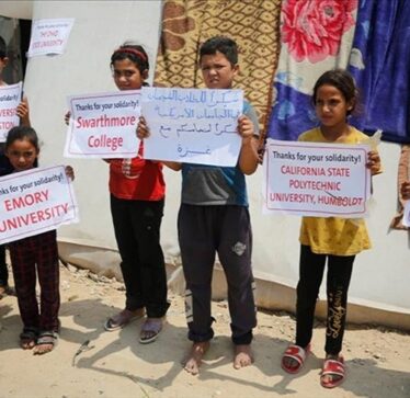 Fëmijët në Gaza falënderojnë studentët në SHBA për mbështetjen