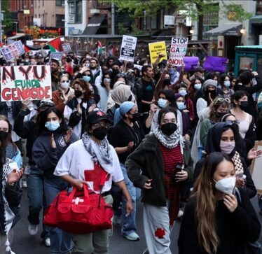 Studentë dhe aktivistë në New York organizojnë protestë në mbështetje të Palestinës