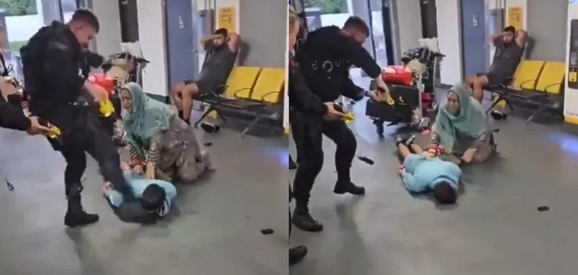 Sulm i tmerrshëm: Një oficer policie i Mançesterit goditi me shkelma dhe me këmbë mbi kokën e një burri