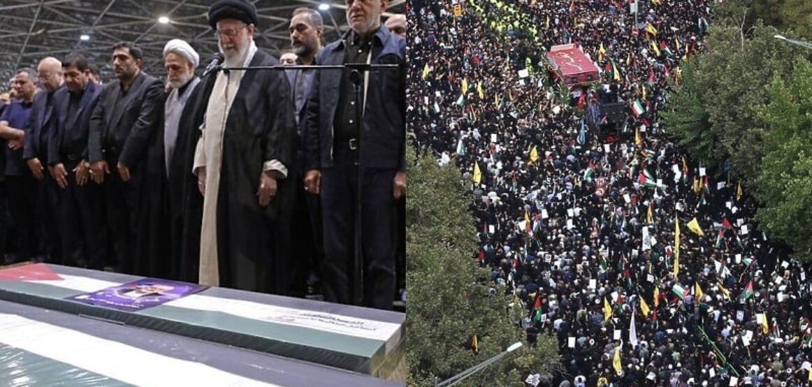 Qindra mijëra njerëz në funeralin e liderit të vrarë të Hamasit: Lutja u drejtua nga udhëheqësi suprem i Iranit