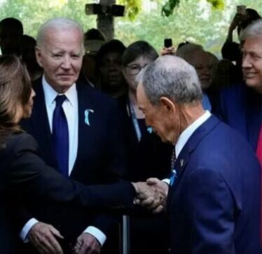 Trump dhe Harris shtrëngojnë duart për herë të dytë brenda pak orësh