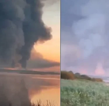 Pamjet e pabesueshme vijnë pas sulmit ukrainas ndaj depozitës ruse, janë regjistruar 18 tërmete.