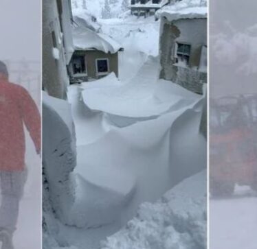 Disa pjesë të Austrisë mbulohen nga bora, trashësia deri në 1 metër