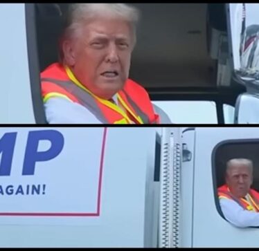 Trump shfaqet me një kamion mbeturinash pasi Biden mbështetësve të tij u tha “plehra”