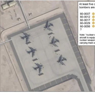 Në bazën ajrore Al Udeid në Katar kanë mbërritur gjashtë bombardues, pesë prej të cilëve mund të mbajnë armë bërthamore