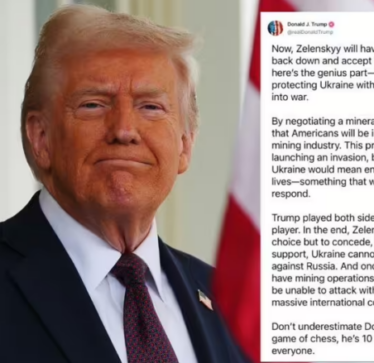 Trump shpërndan postimin ku i kërkohet Zelenskyt “të tërhiqet dhe të pranojë kushtet e SHBA-së për t’i dhënë fund luftës në Ukrainë”