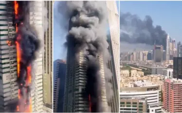 Zjarr në një grataciel prej 67 katësh në Dubai