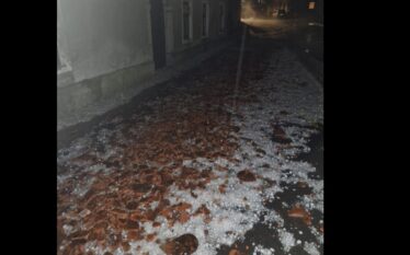 Stuhi e fuqishme godet Slloveninë: Pema bien mbi makina, dëmtohen…