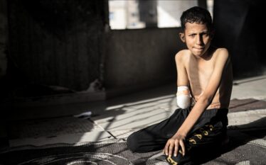 Ahmedi nga Gaza, i cili u sulmua nga Izraeli ndërsa…