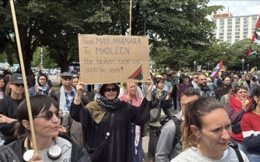 Protesta në Berlin kundër bastisjes izraelite ndaj anijes humanitare Madleen
