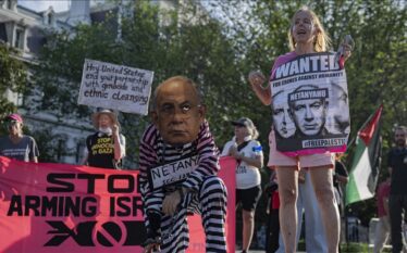 Protestë para Shtëpisë së Bardhë kundër kryeministrit izraelit Netanyahu
