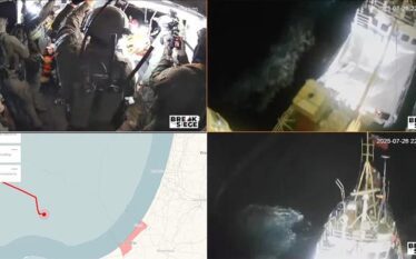 Ushtria izraelite bastis anijen humanitare Handala e cila po udhëtonte…