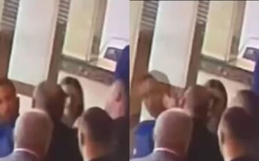 Momenti kur ‘krisi’ dje grushti para objektit të Komunës së…