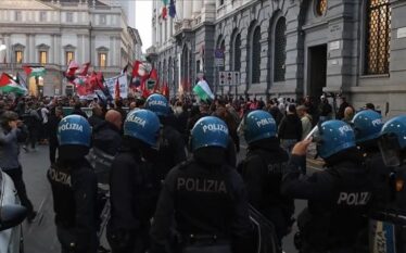 Përleshje në Milano, protestuesit pro-palestinezë kundër marrëveshjes së binjakëzimit me…