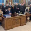 Në SHBA, peshkopët katolikë u lutën për Trumpin në Zyrën Ovale
