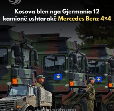 Kosova blen nga Gjermania 12 kamionë ushtarakë Mercedes Benz 4×4