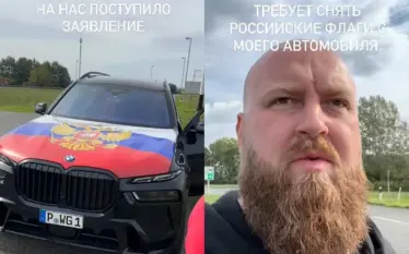Një rus gjobitet me 700 euro në Kroaci për flamurin dhe simbolet në makinë