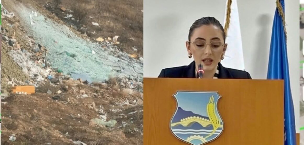 SKANDALI NË VUSHTRRI: Mbeturina qelqi hidhen dhe mbulohen me dhe në Kodrën e Banjskës – Drita Dibrani kërkon hetim nga Prokuroria