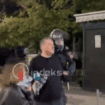 Policia arreston nipin e Hashim Thaçit në sheshin e Prishtinës