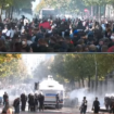 Përplasje e dhunshme mes policisë dhe protestuesve në Tiranë